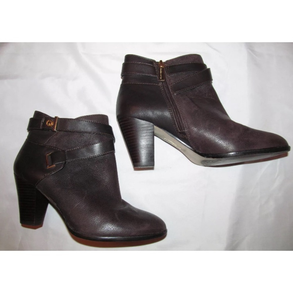 LOUISE ET CIE RANIER brown ankle straps boots 8 - Picture 4 of 6